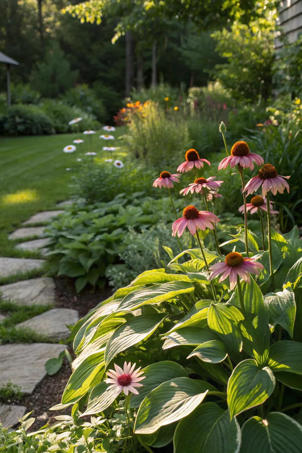A garden designed with seasonal planting in mind.