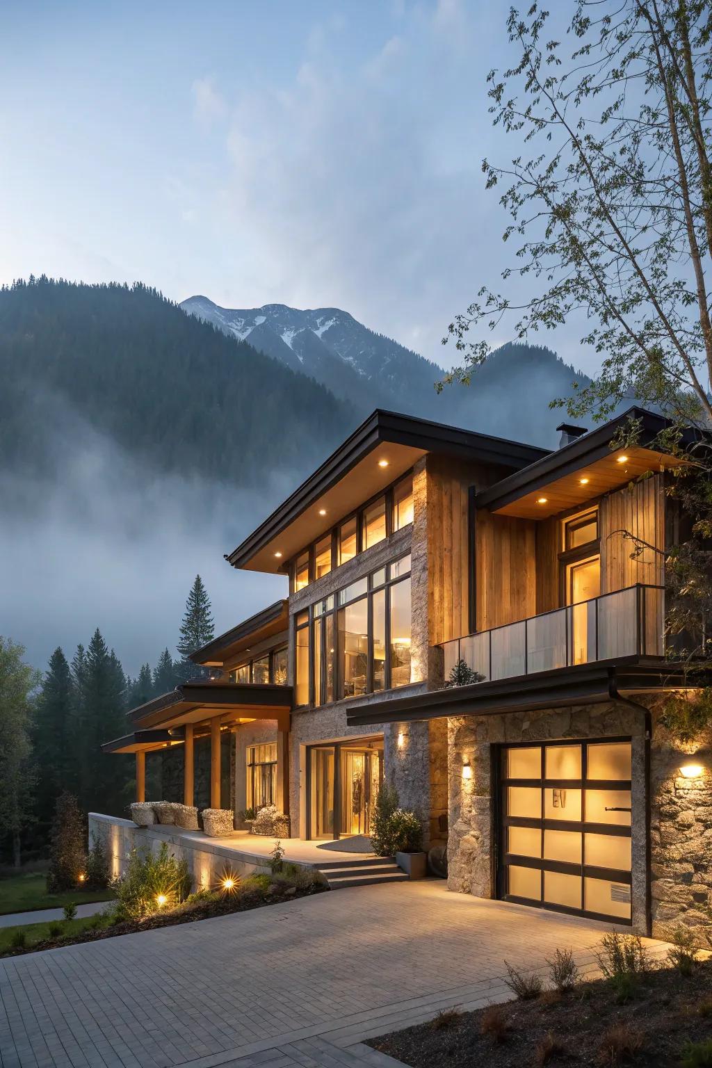 A warm embrace of light as the sun sets.