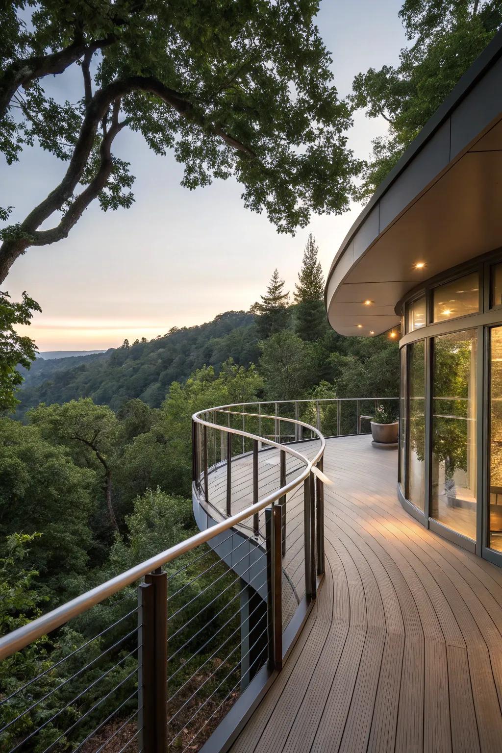 Embrace the curves for a deck that stands out.