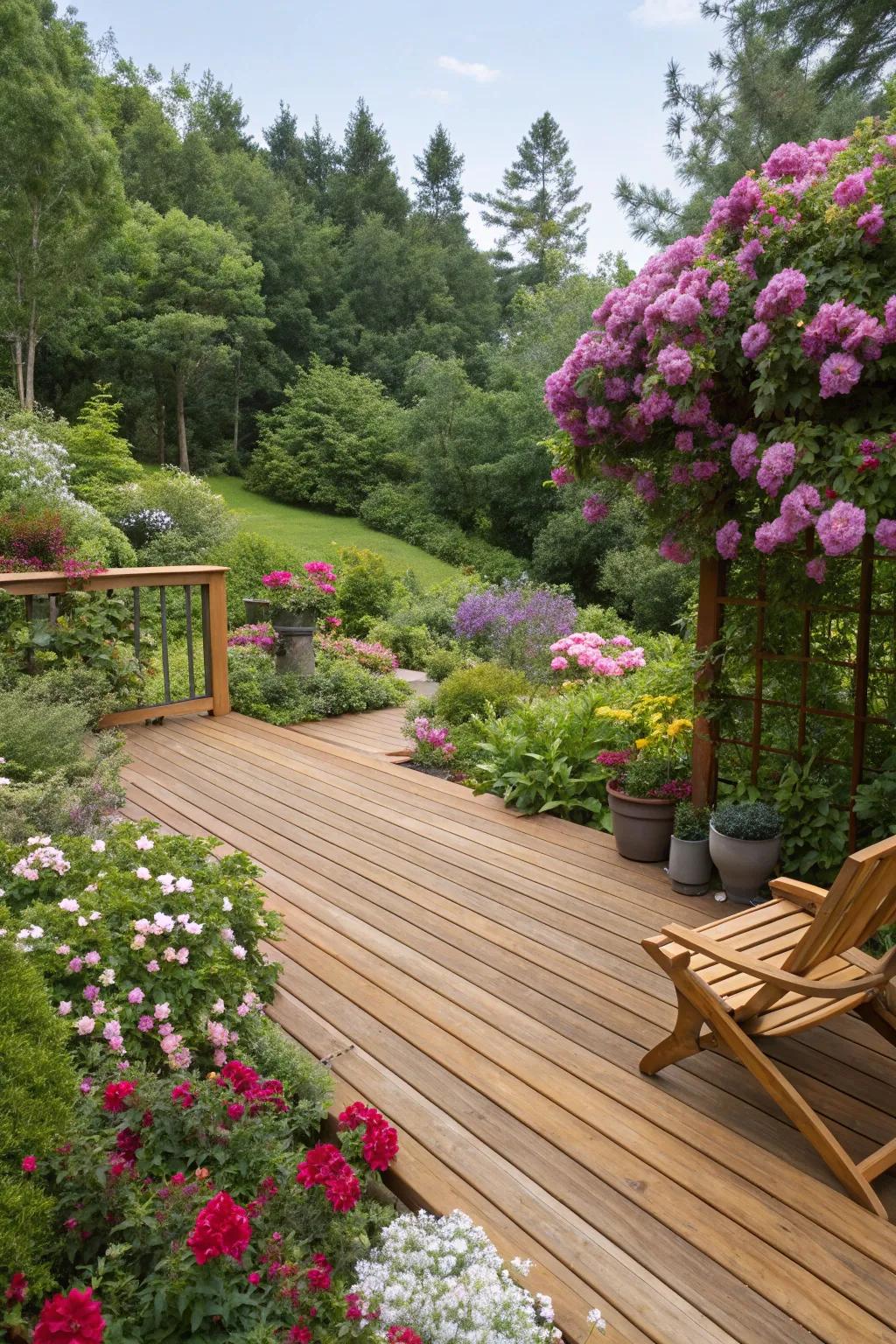 Let your deck become one with nature.