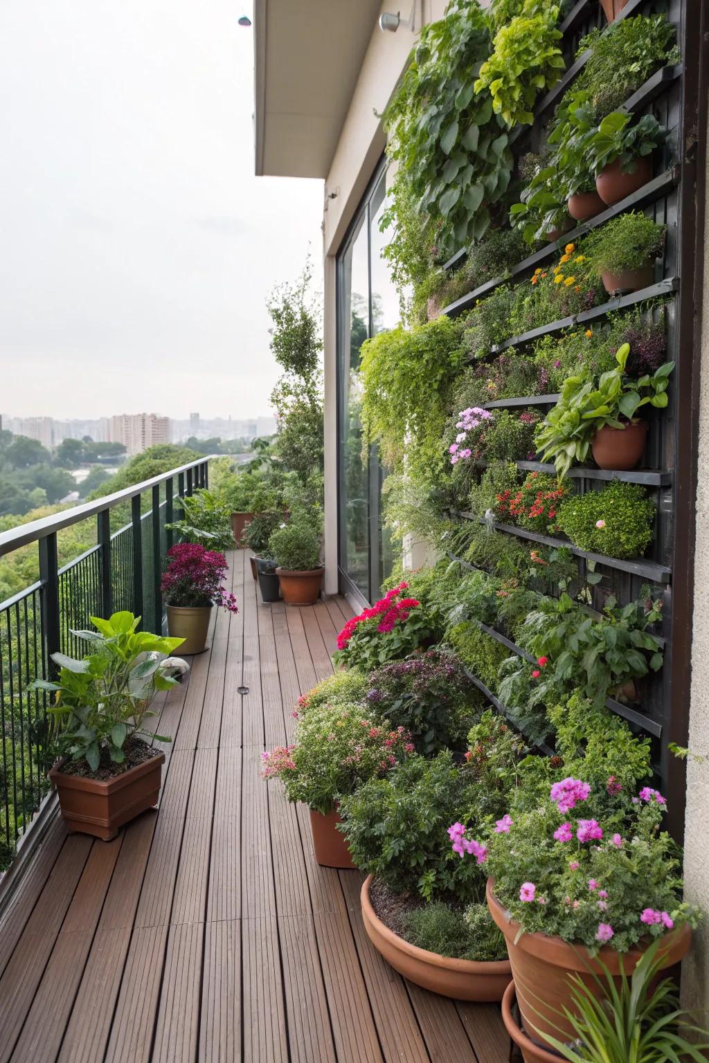Wrap your deck in greenery for a peaceful retreat.