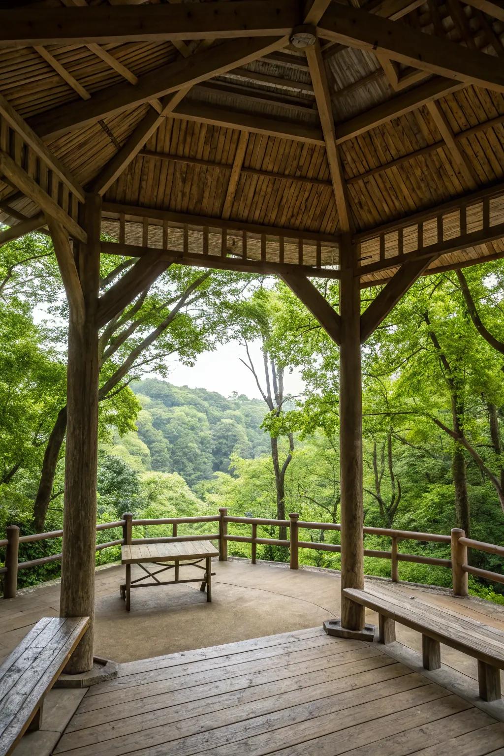 Open-air design allows for a seamless connection with nature.