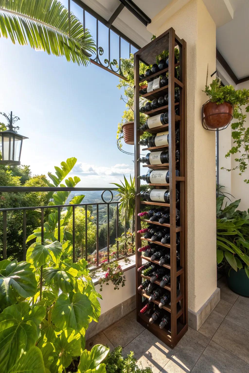 Elevate your wine collection with a stylish vertical rack.