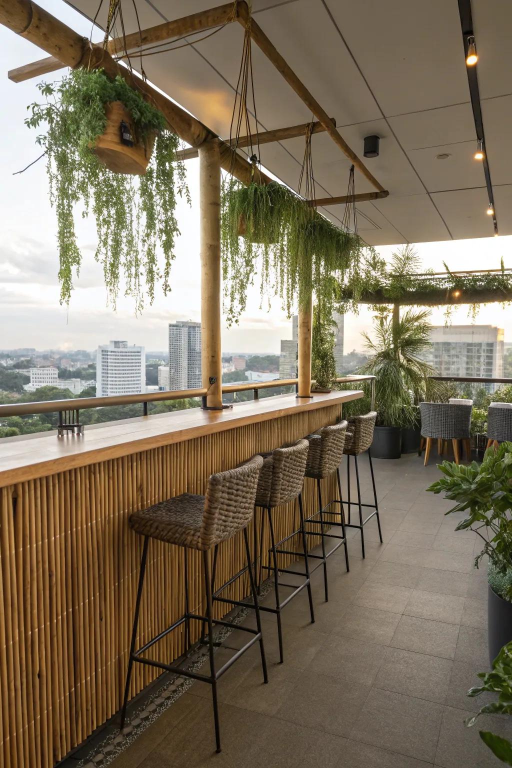 Embrace sustainability with chic bamboo accents.