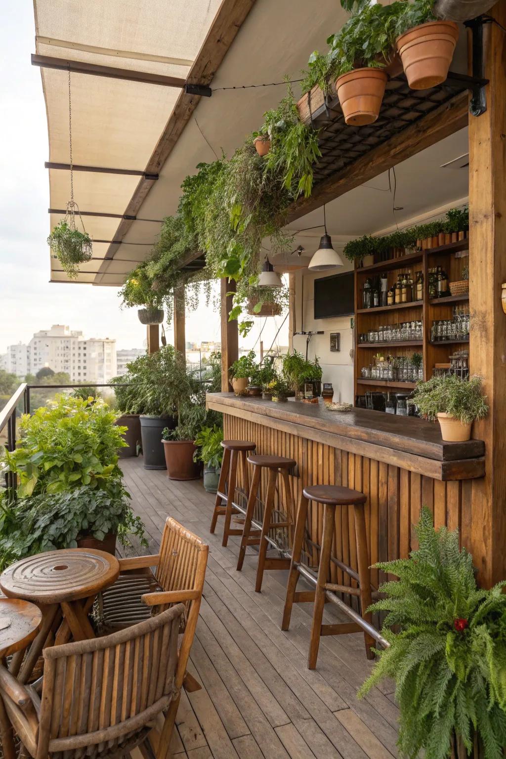 Infuse your space with greenery for a refreshing vibe.