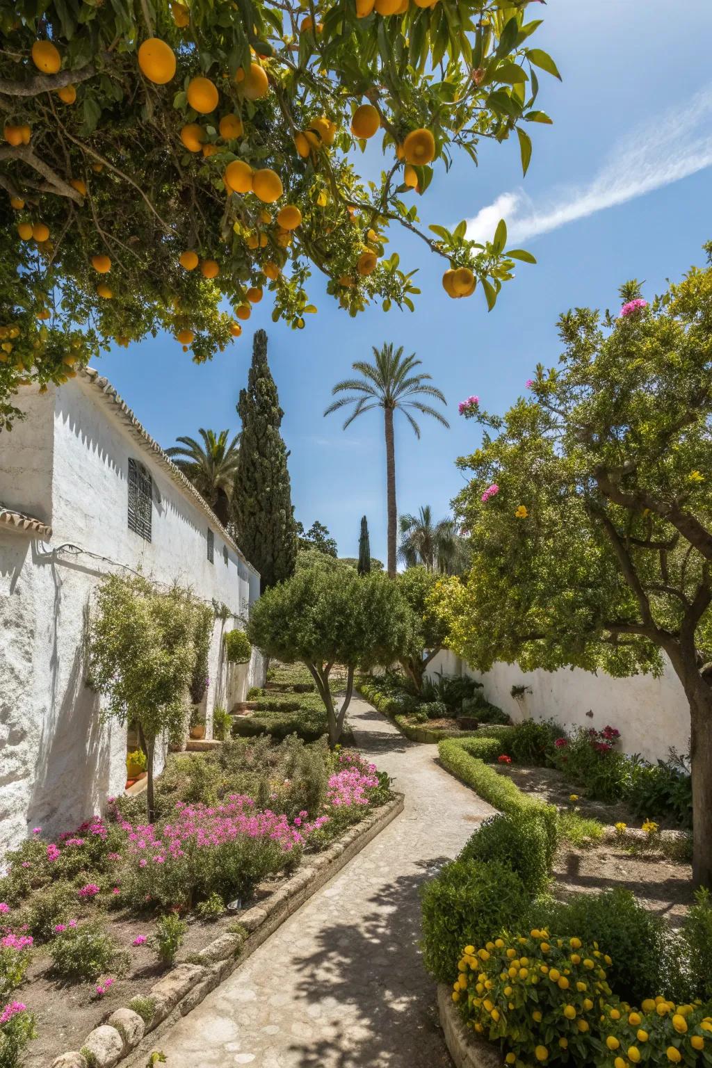 Citrus trees bring a touch of the Mediterranean to your garden.