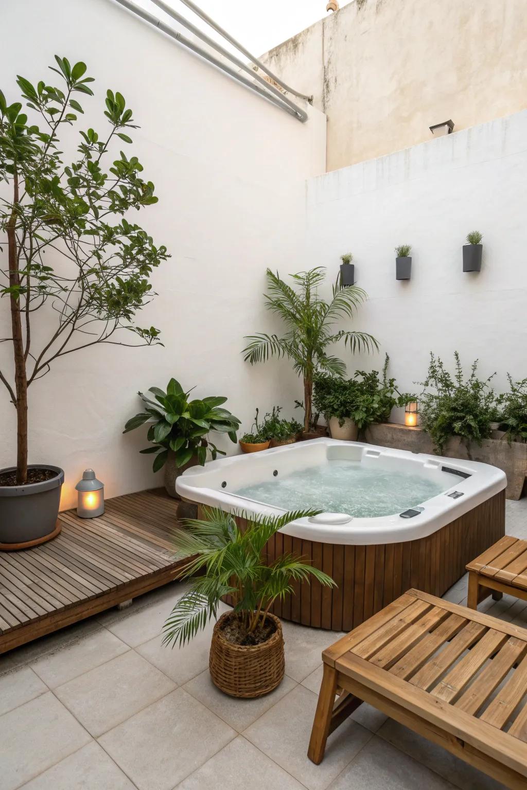 Minimalist decor keeps the focus on natural beauty.