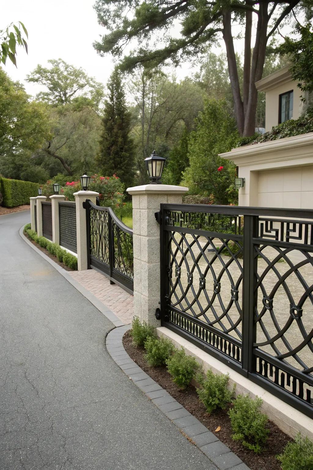 Privacy screens provide seclusion and style for your driveway.