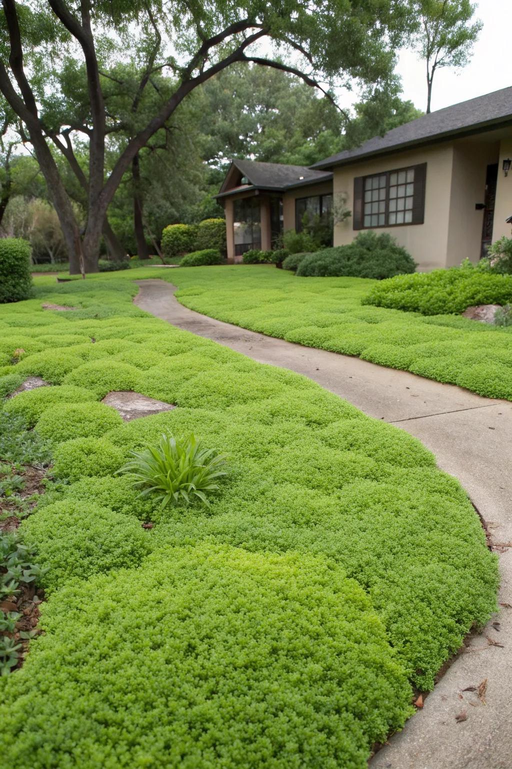 Ground covers offer low-maintenance beauty.