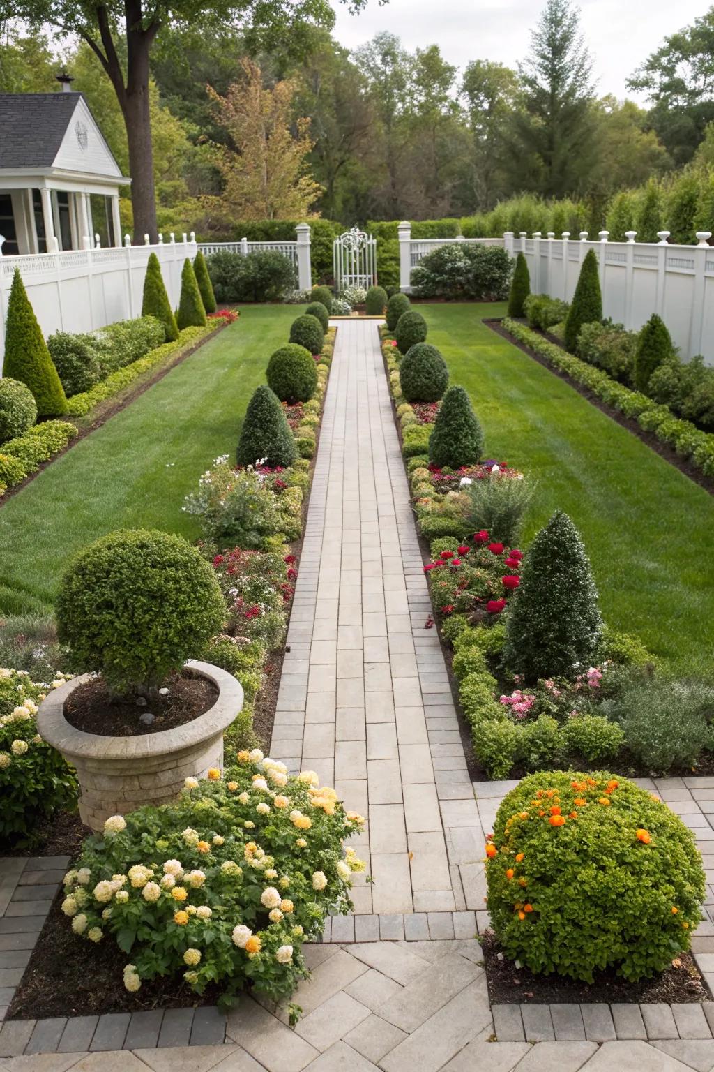 Symmetry brings balance and peace to your garden.
