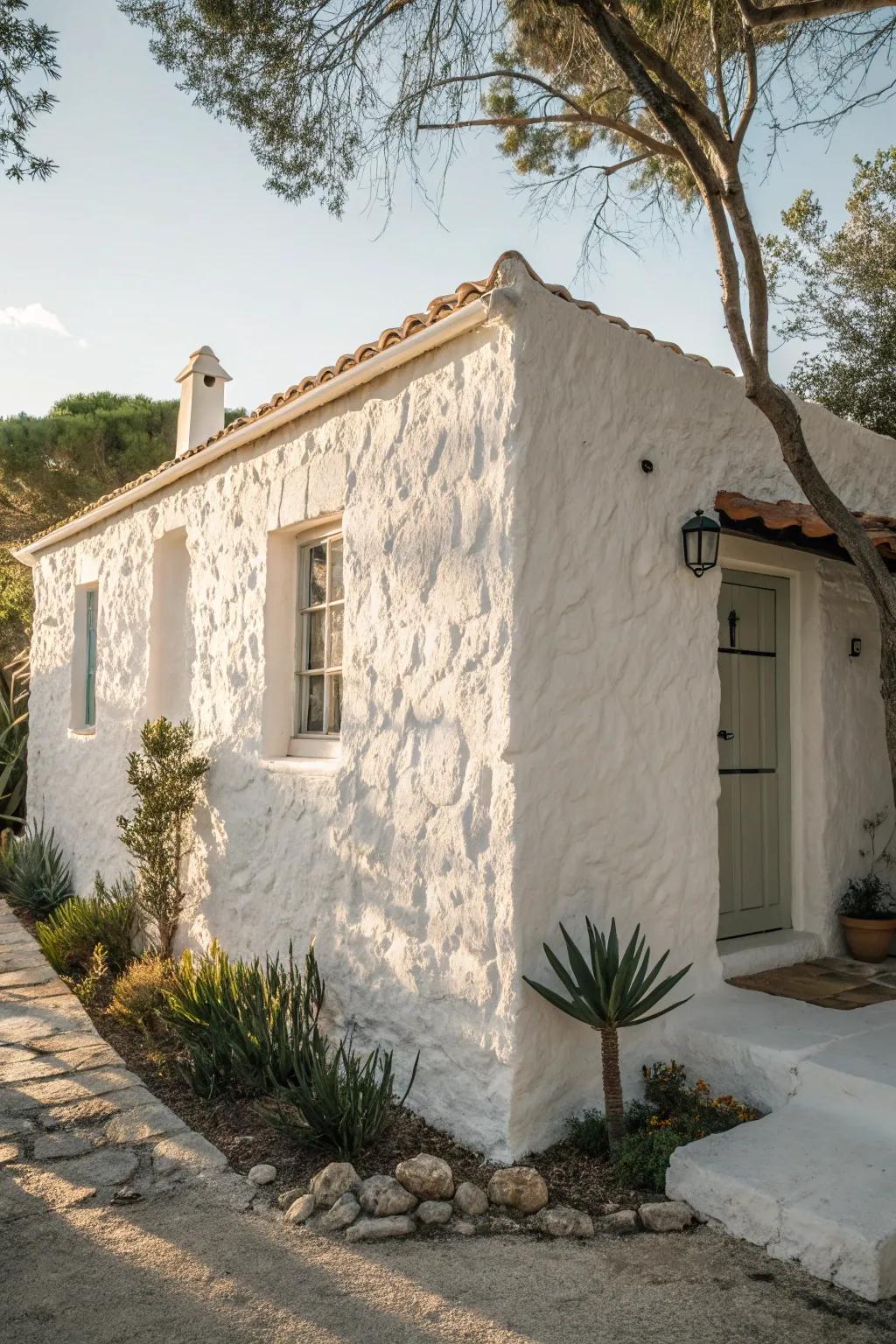 Different shades of white create subtle nuances in the exterior.