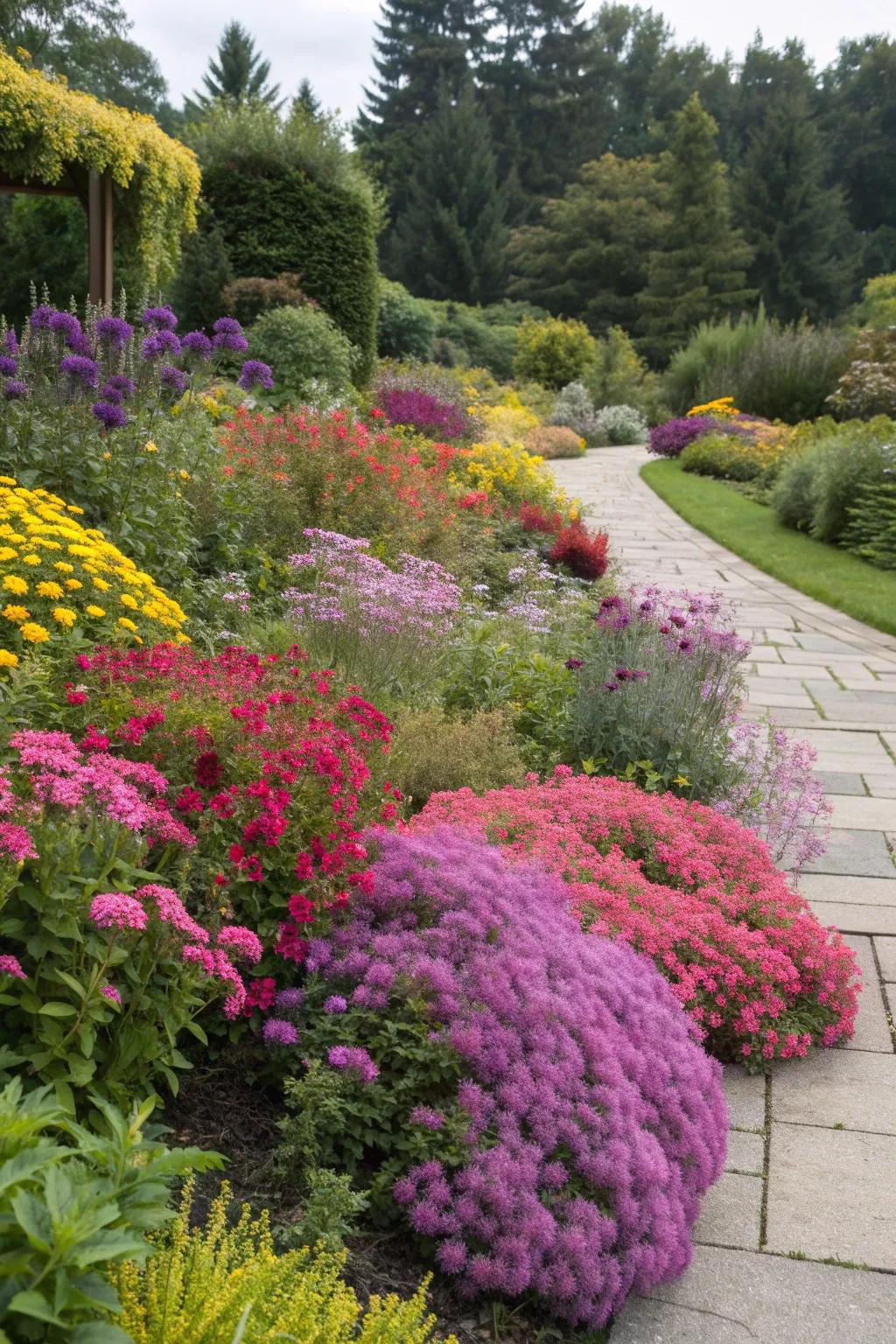 Diverse plant arrangements bring life and color to your garden.