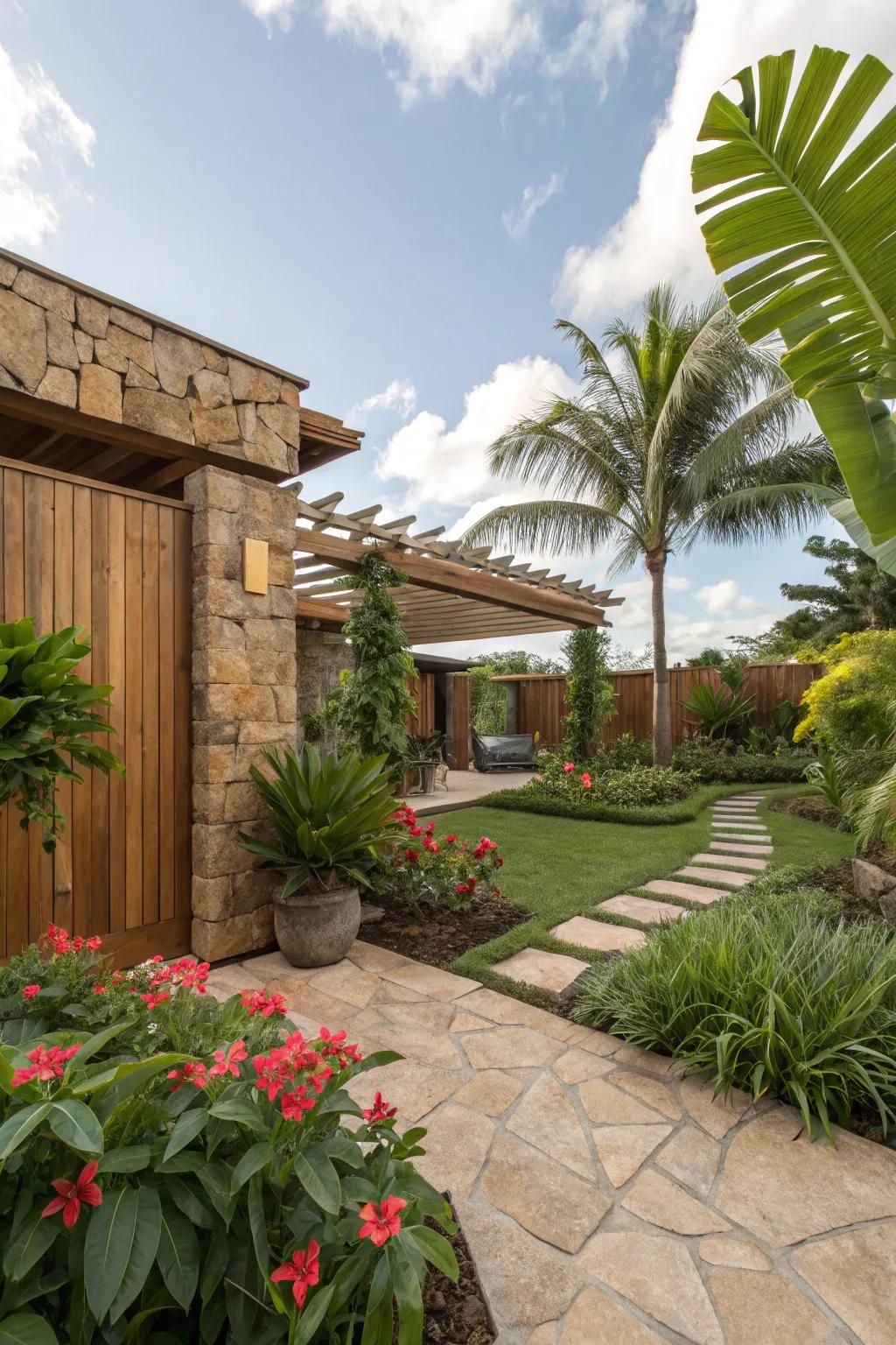 Natural elements enhance the authentic feel.