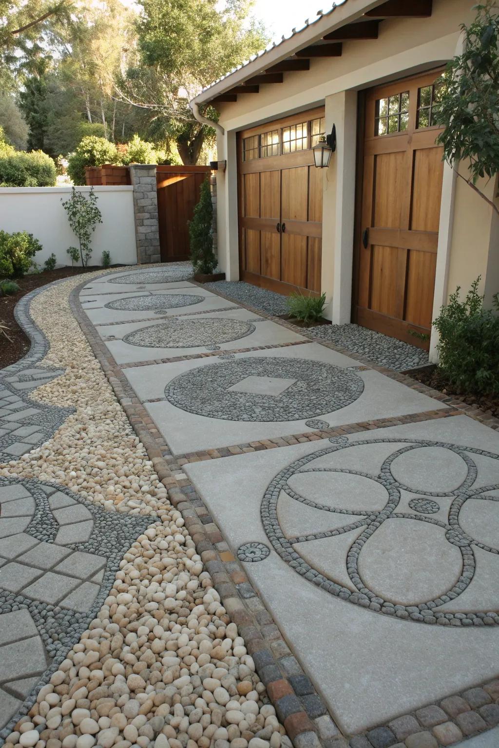 Artistic permeable installations add a landmark quality