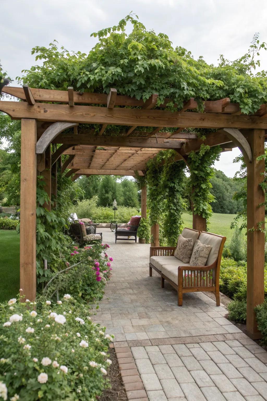 Create charm and shade with a pergola.