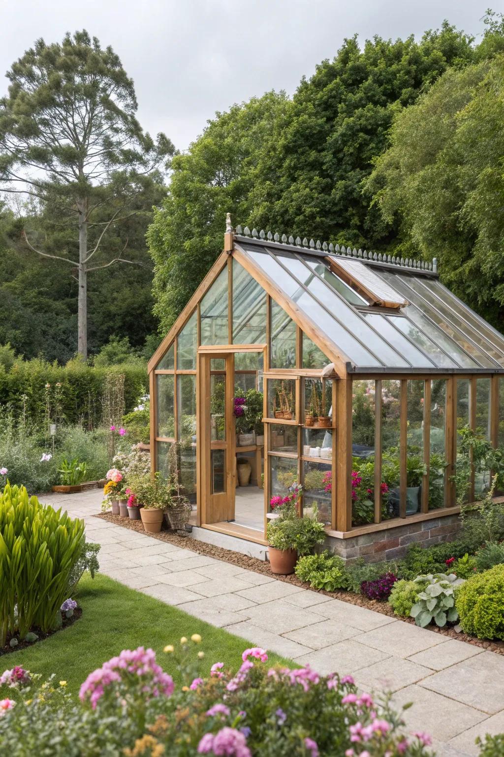 Grow year-round with a stylish greenhouse.