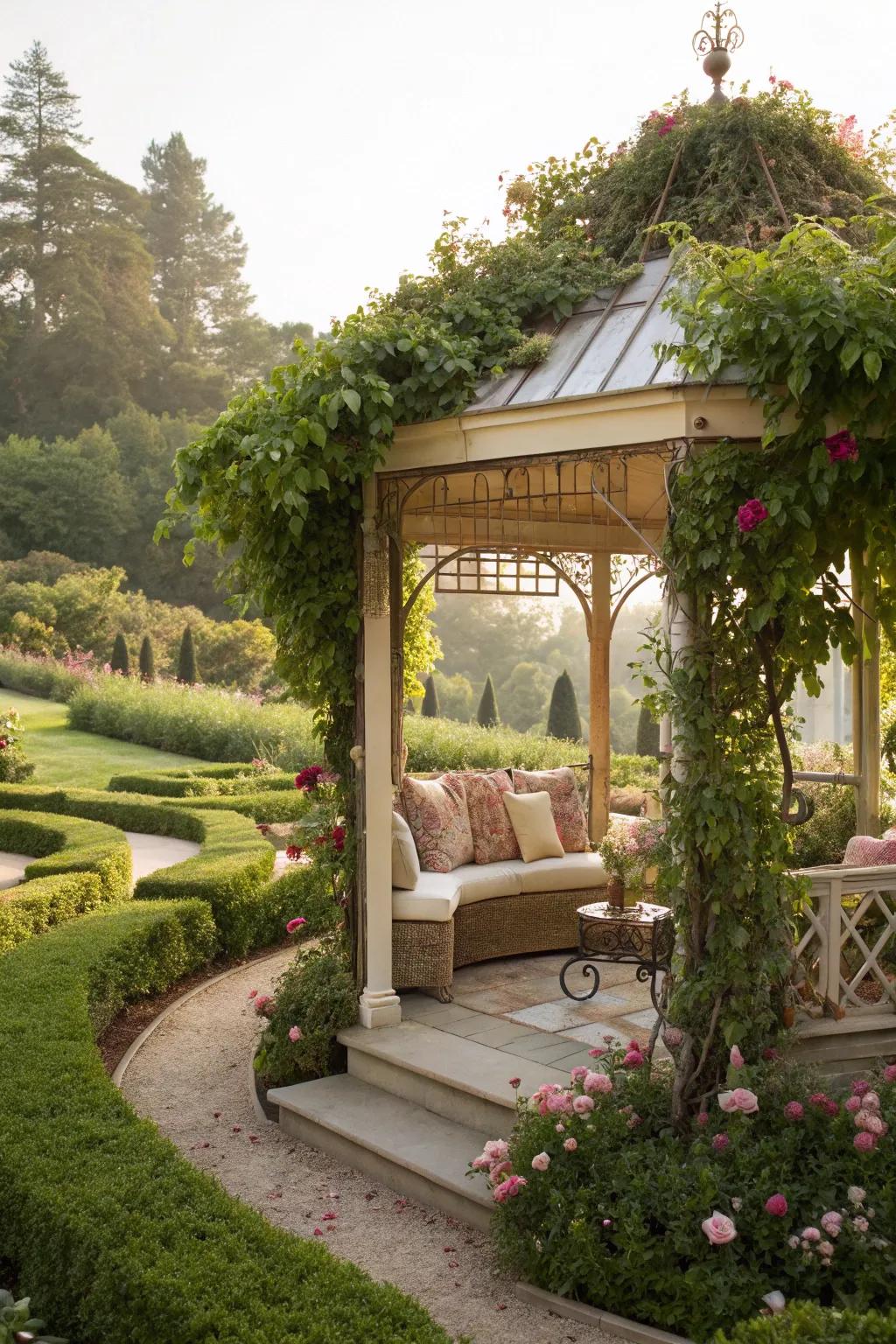 Enjoy comfort and style with enchanting shade structures.