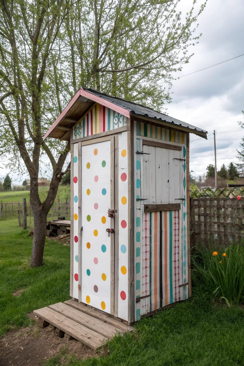 Playful patterns inject fun into the design.