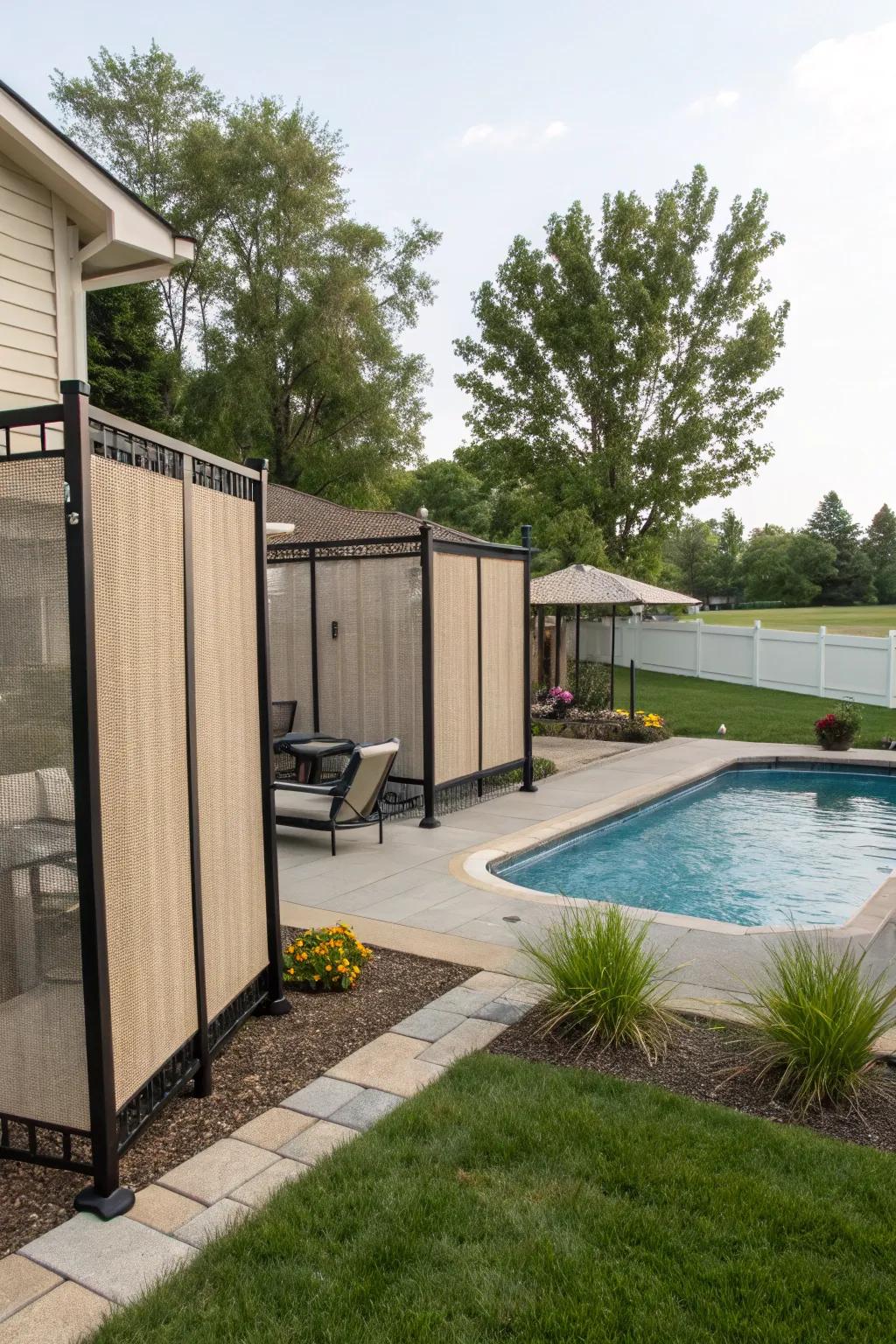 Portable screens provide versatile and stylish concealment.