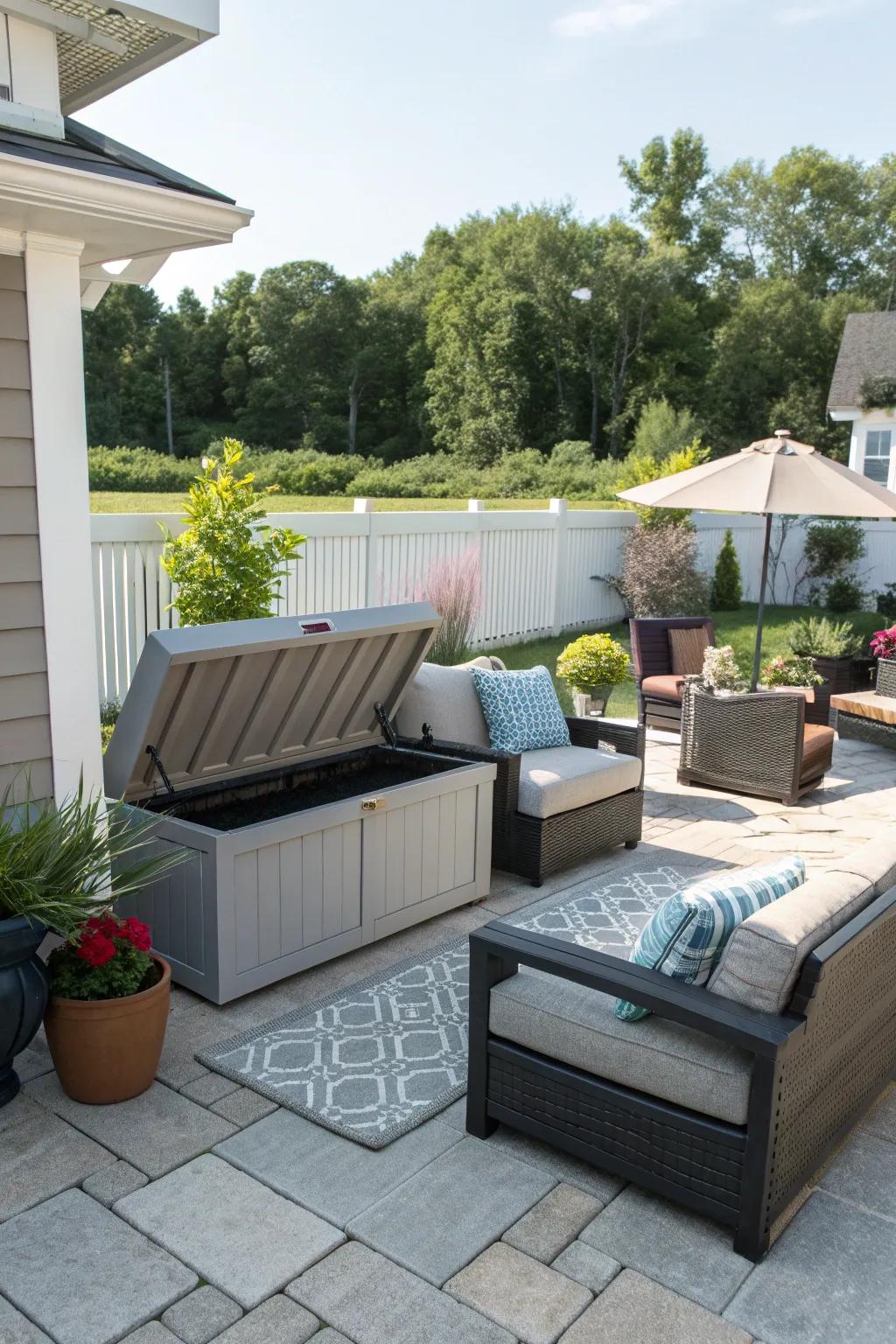 Storage benches offer a stylish and practical concealment option.