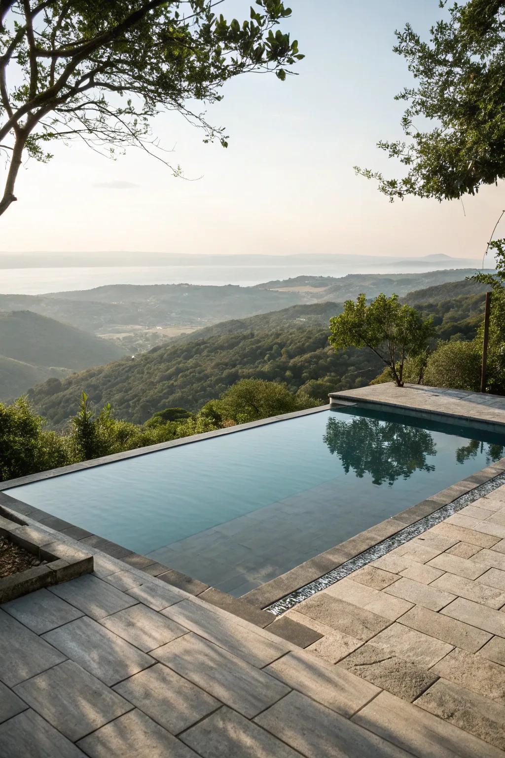 Infinity edges create a stunning, seamless blend with the landscape.