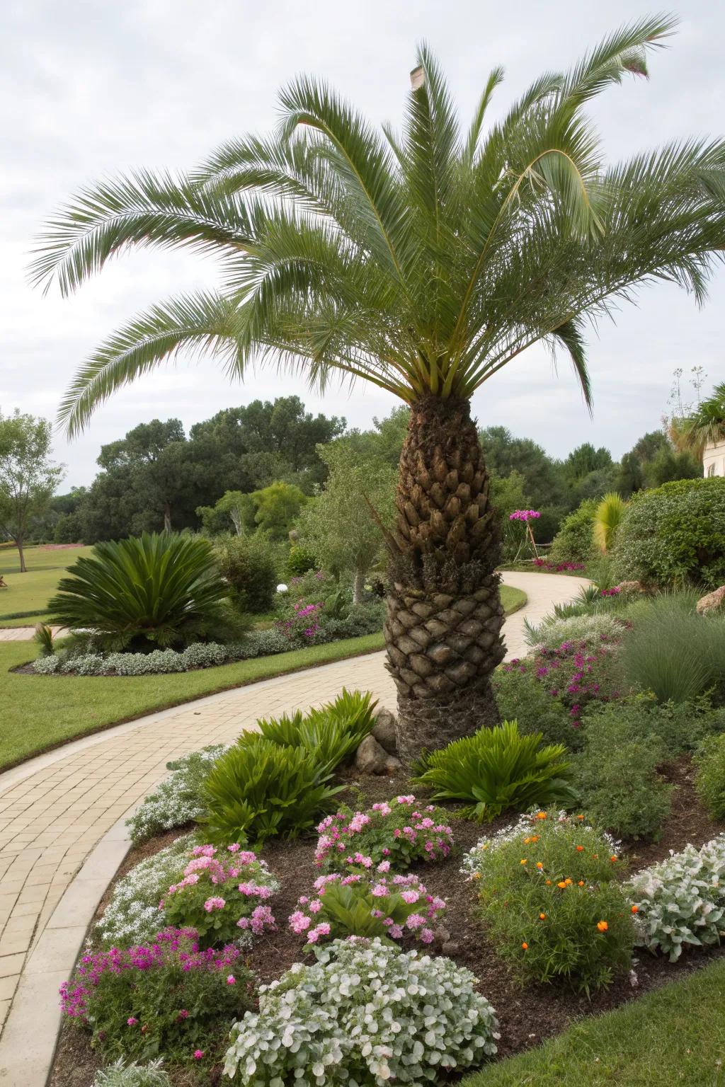 Achieve a lush look with layered planting.