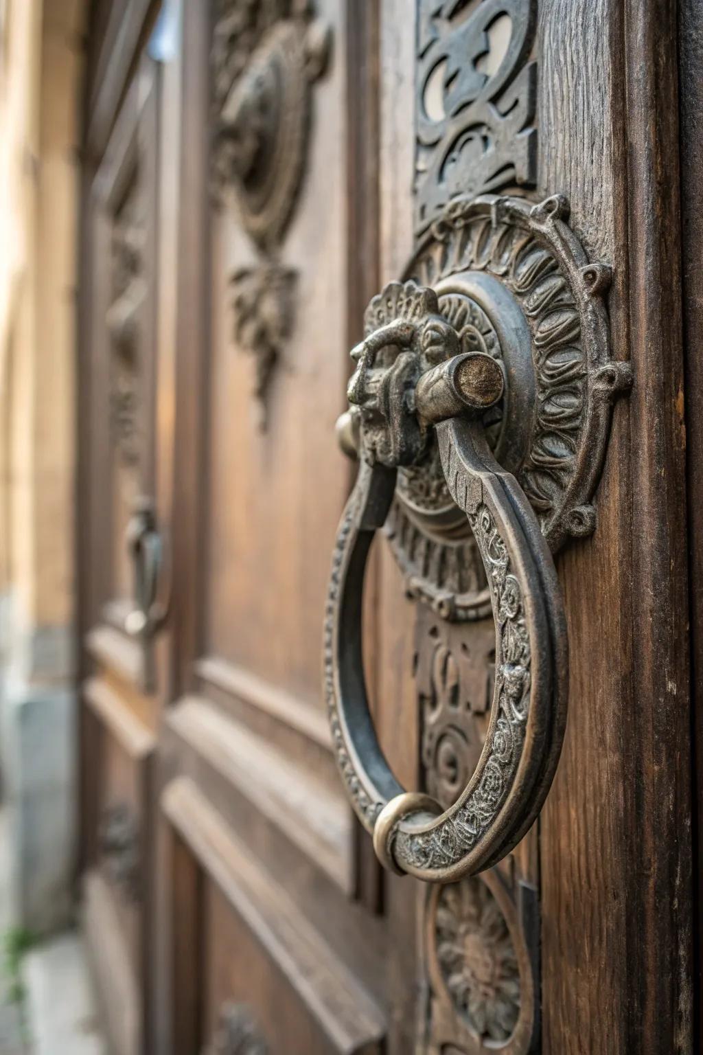 Add character with a unique door knocker.