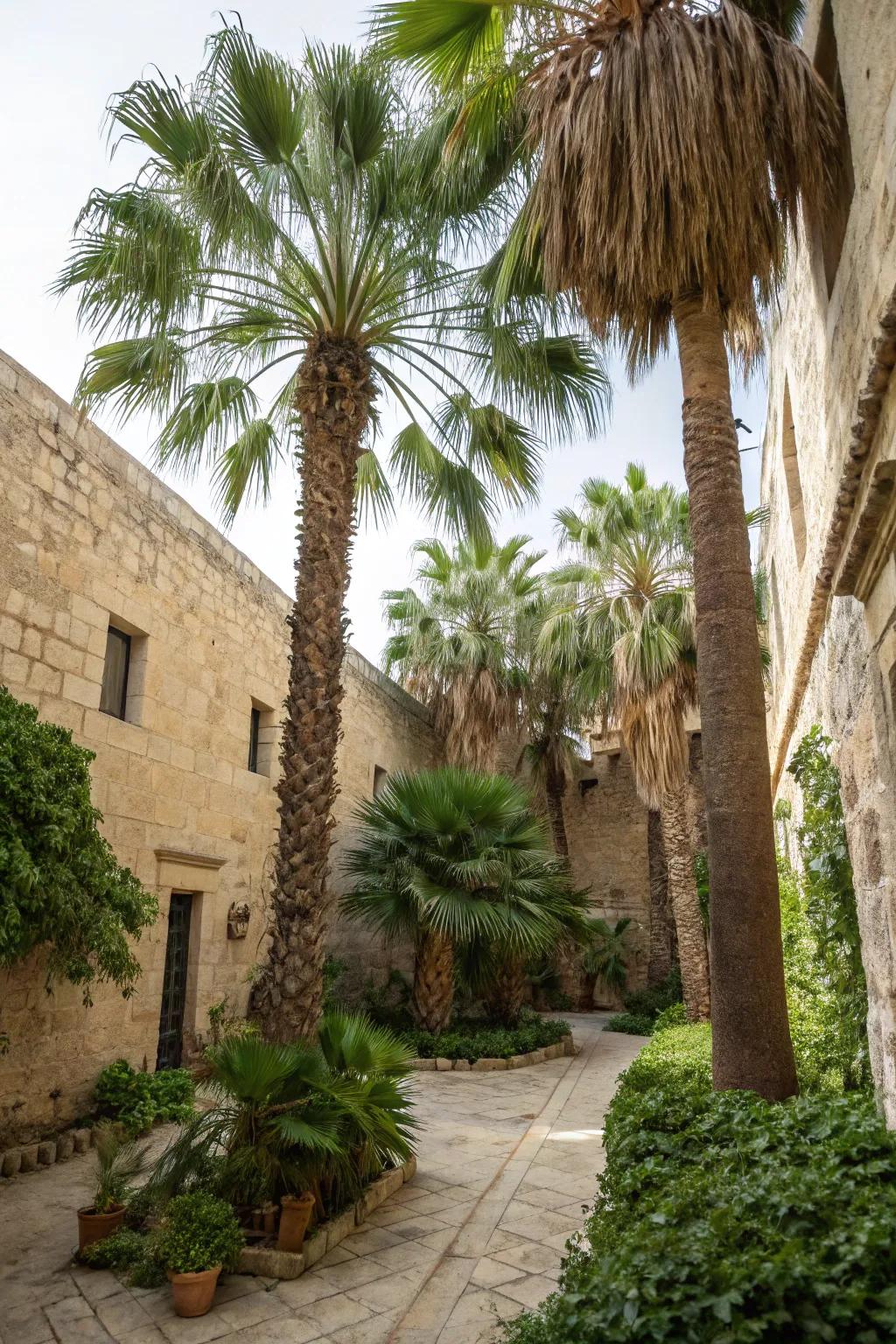 Turn your courtyard into a tropical haven with Sylvester palms.