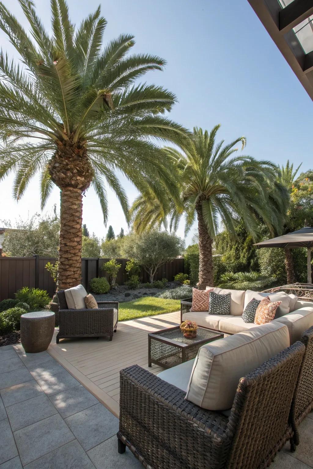 Create your own oasis with Sylvester palms in your backyard.