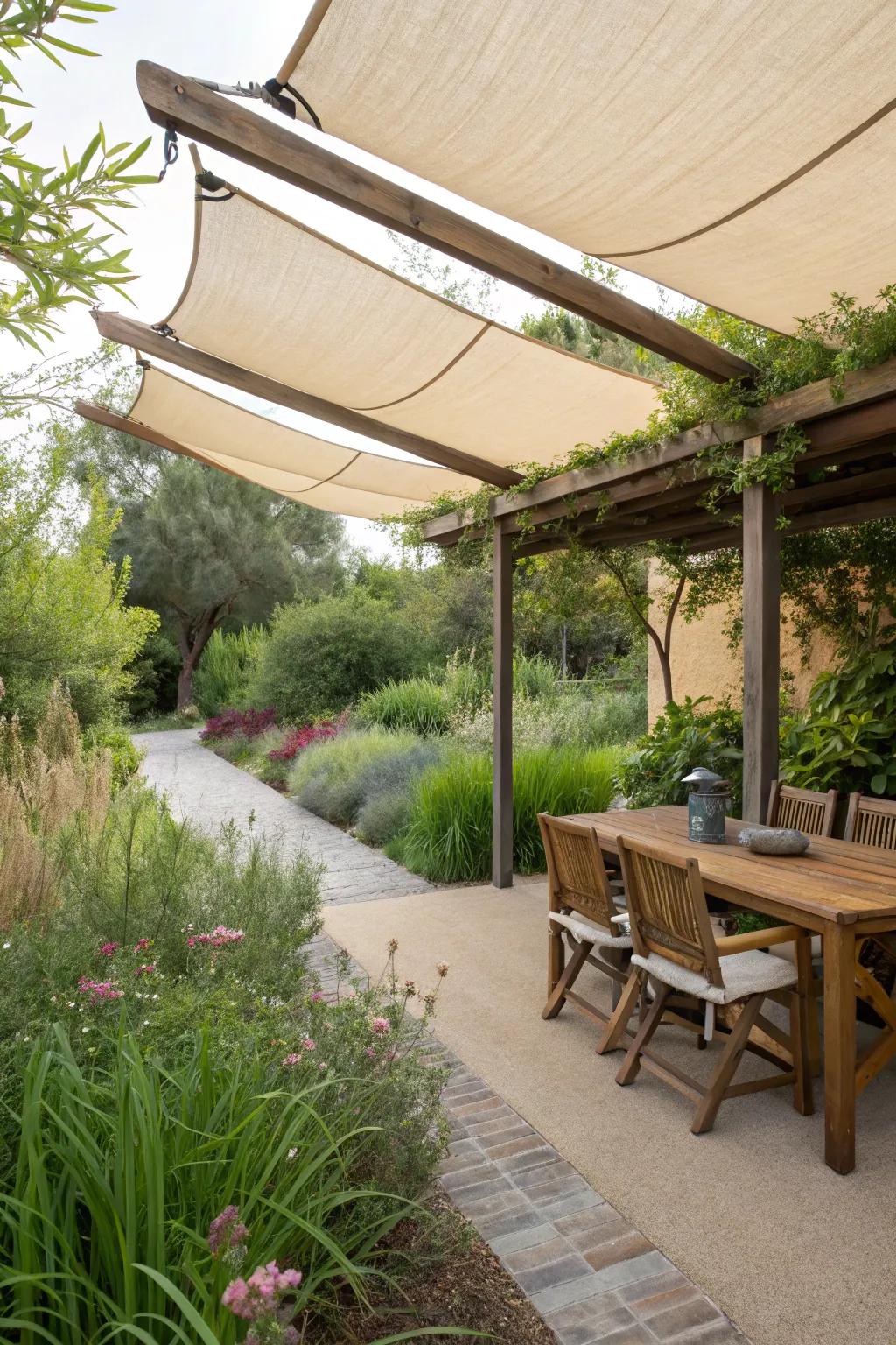 Choose sustainability with eco-friendly fabric awnings.