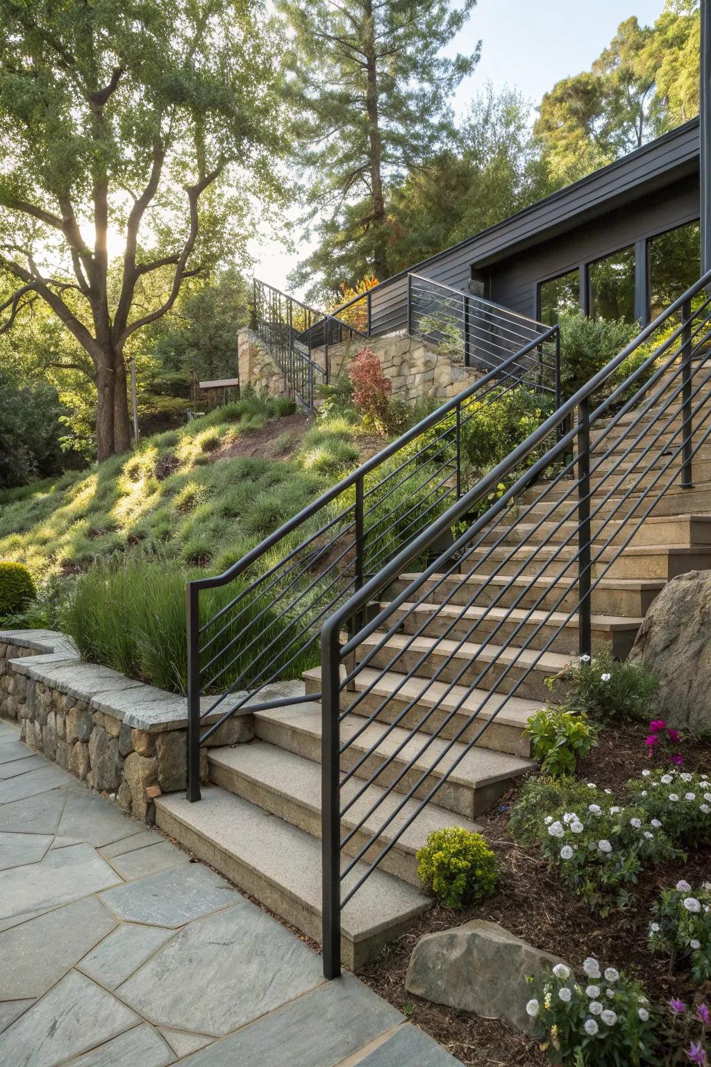 Custom railings let your personality shine.