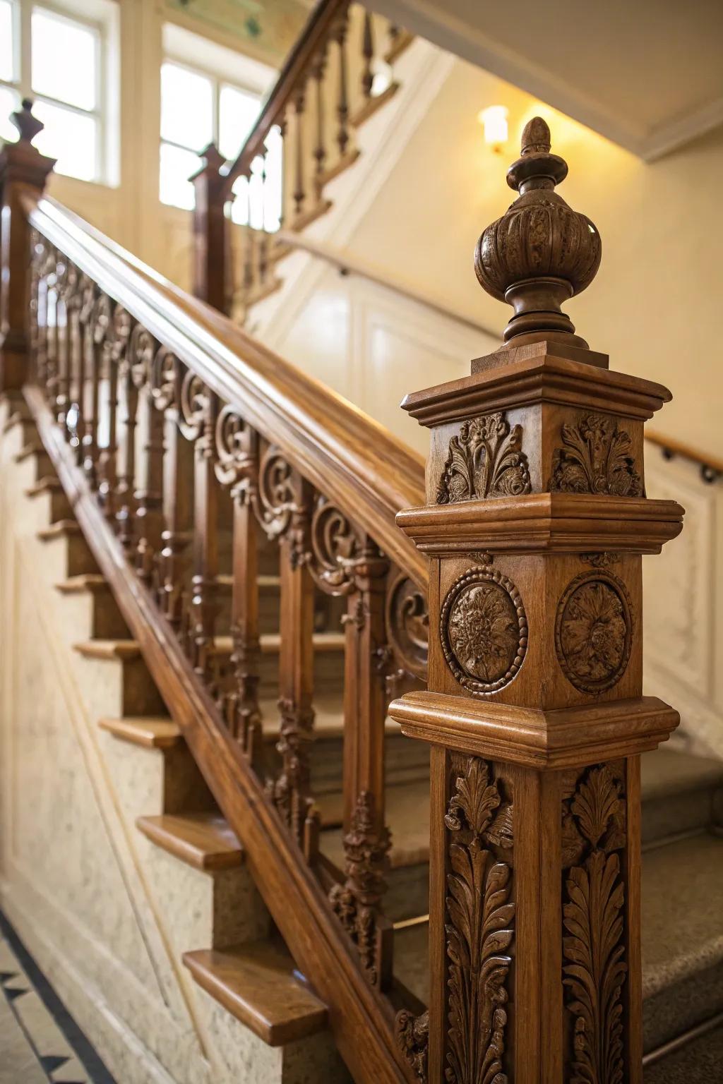 Vintage-inspired railings offer timeless charm.