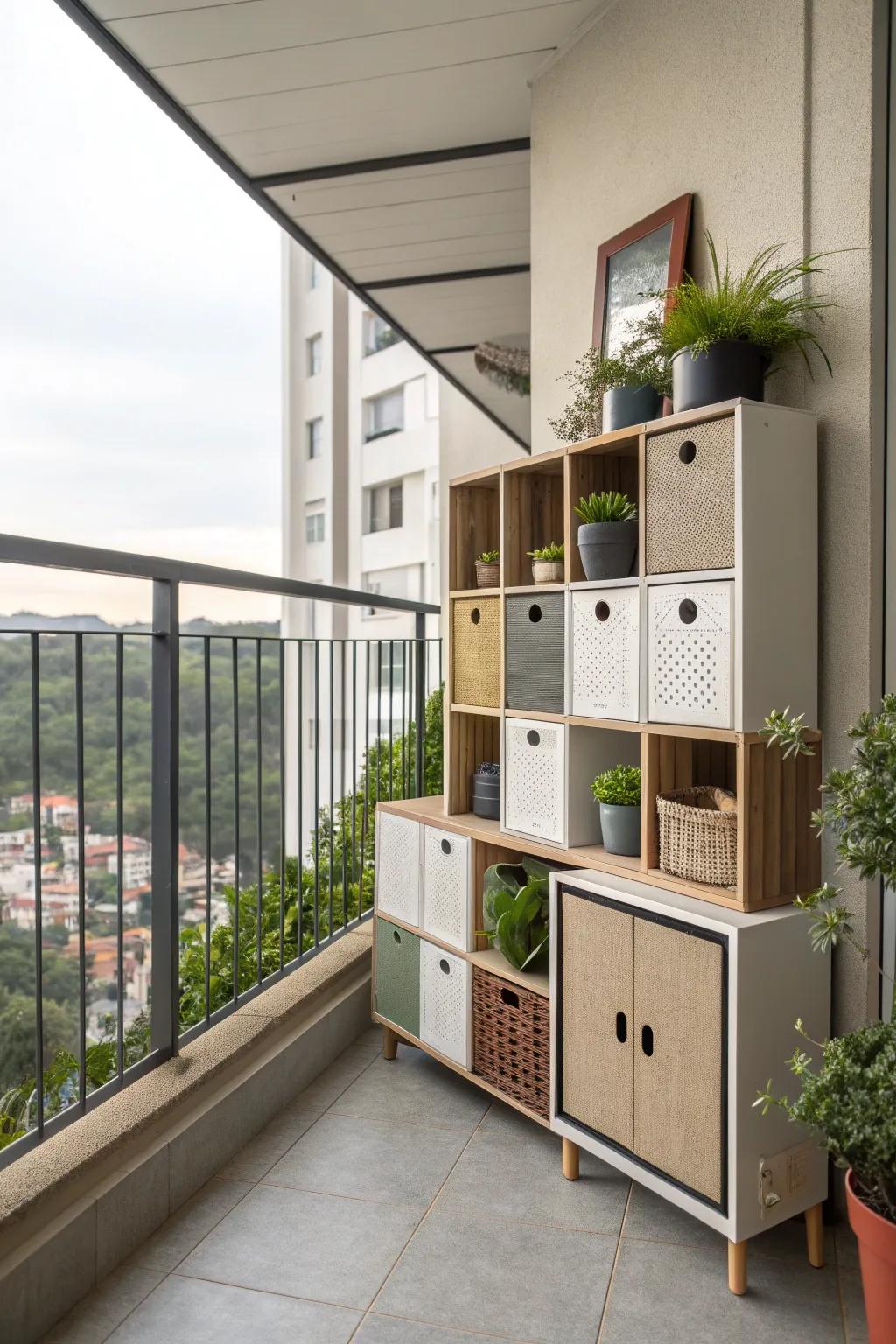Modular units offer versatile storage solutions.