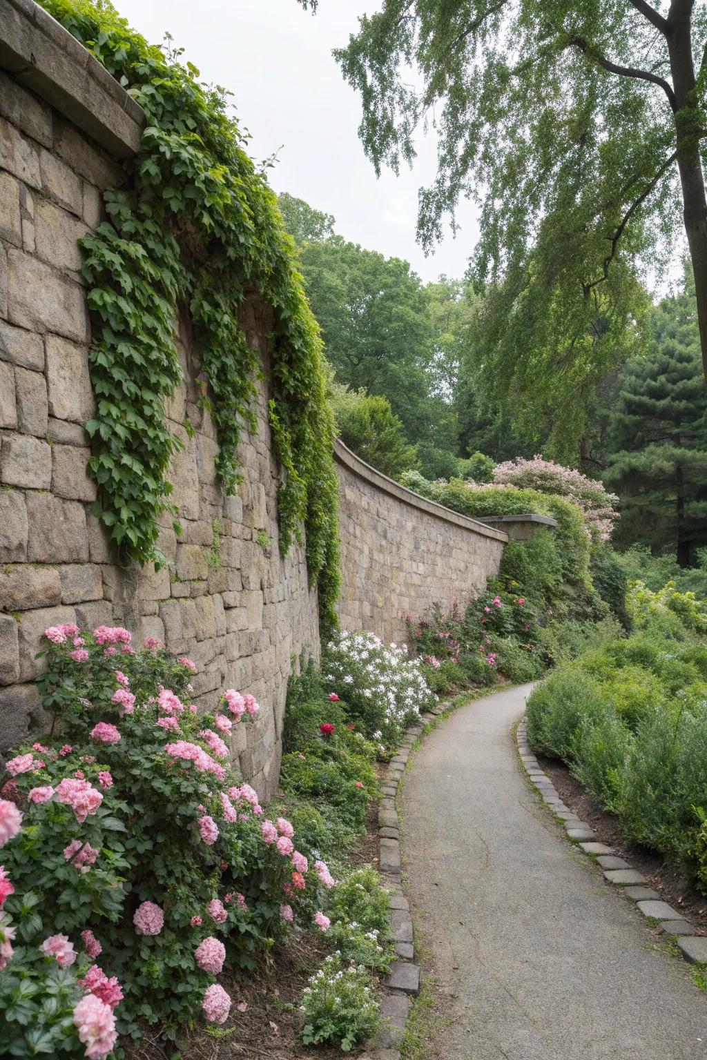 Curved walls offer a unique and elegant design.