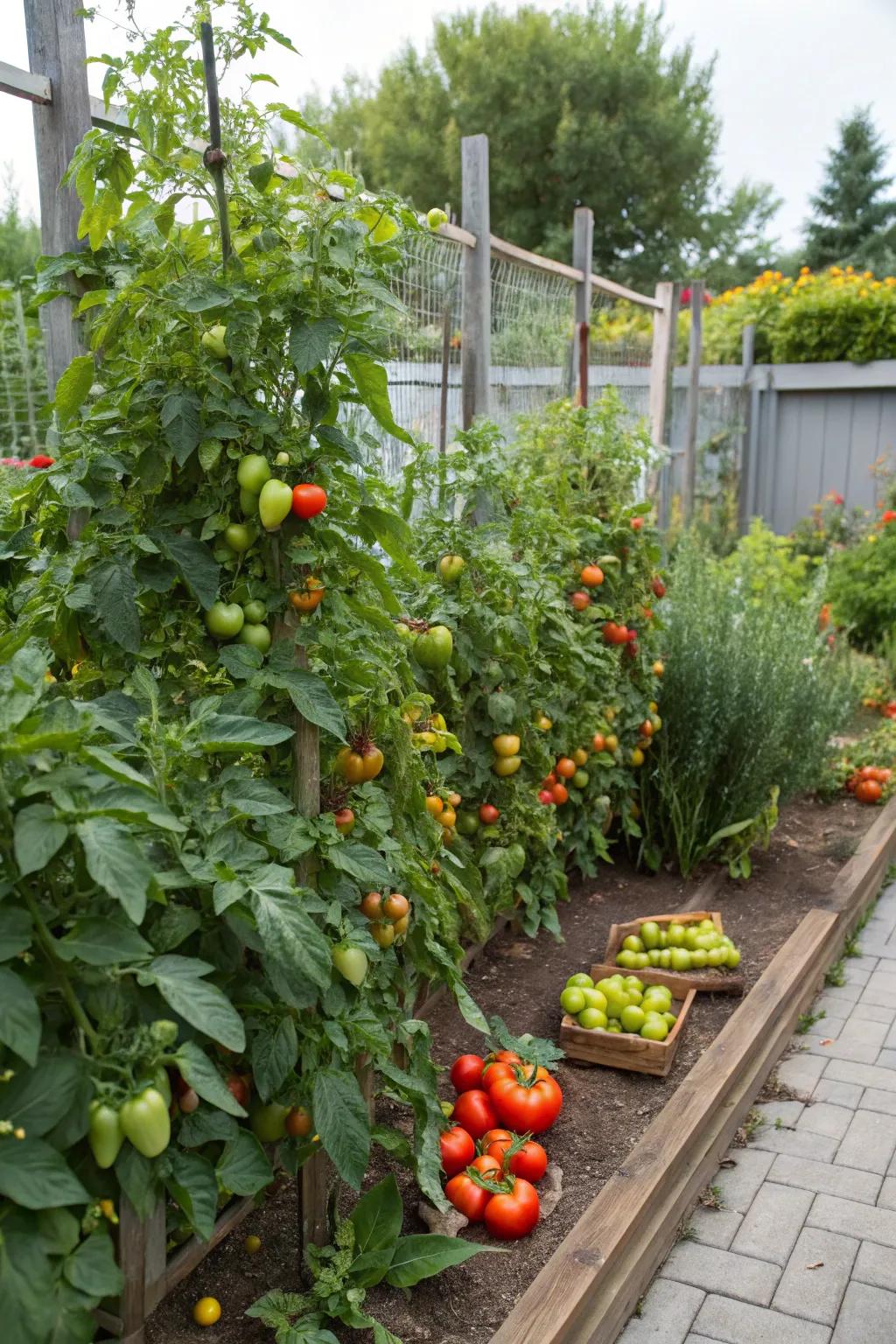 High-yield plants maximize harvests in small gardens.
