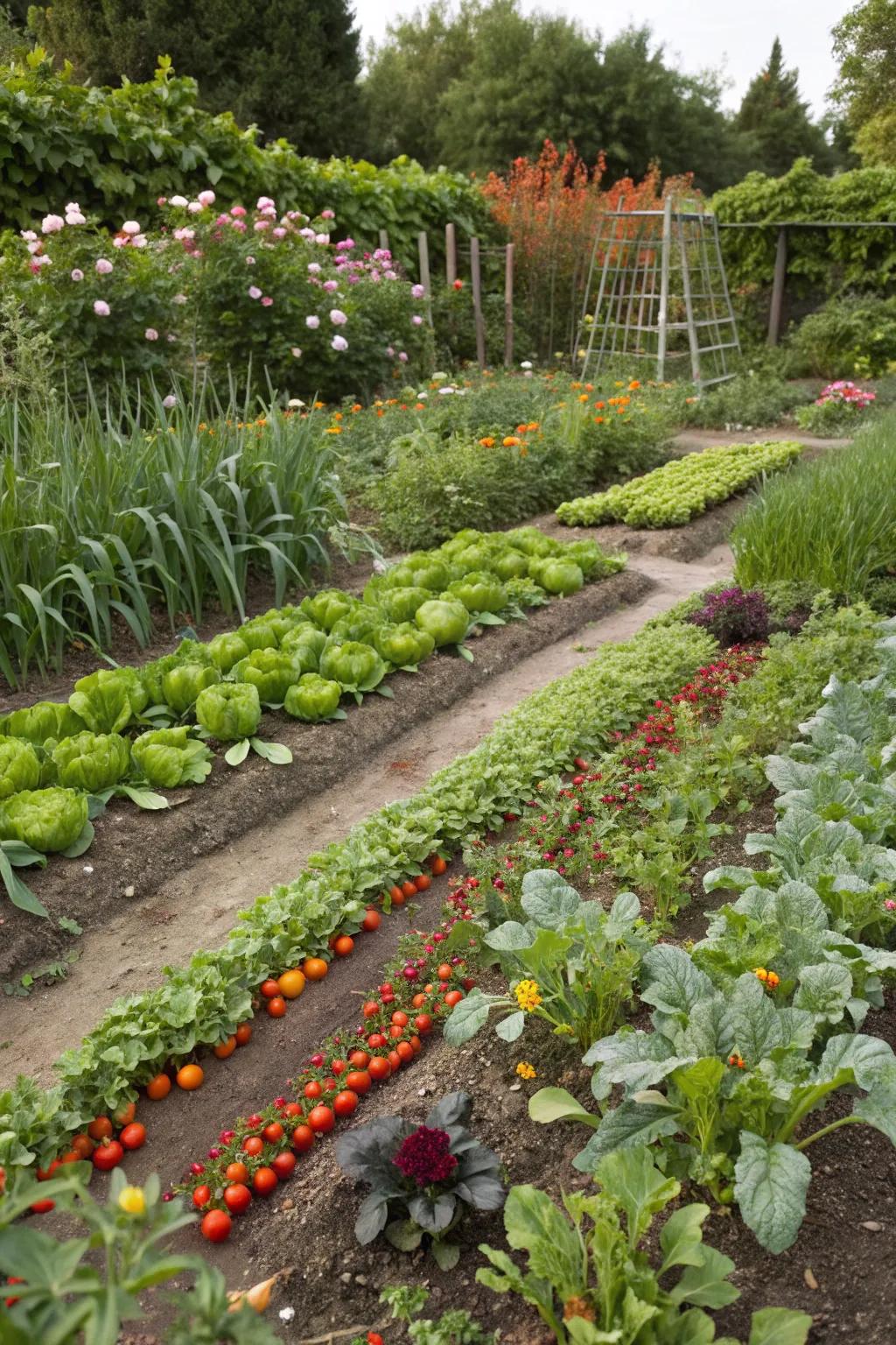 Seasonal rotation ensures a year-round harvest.