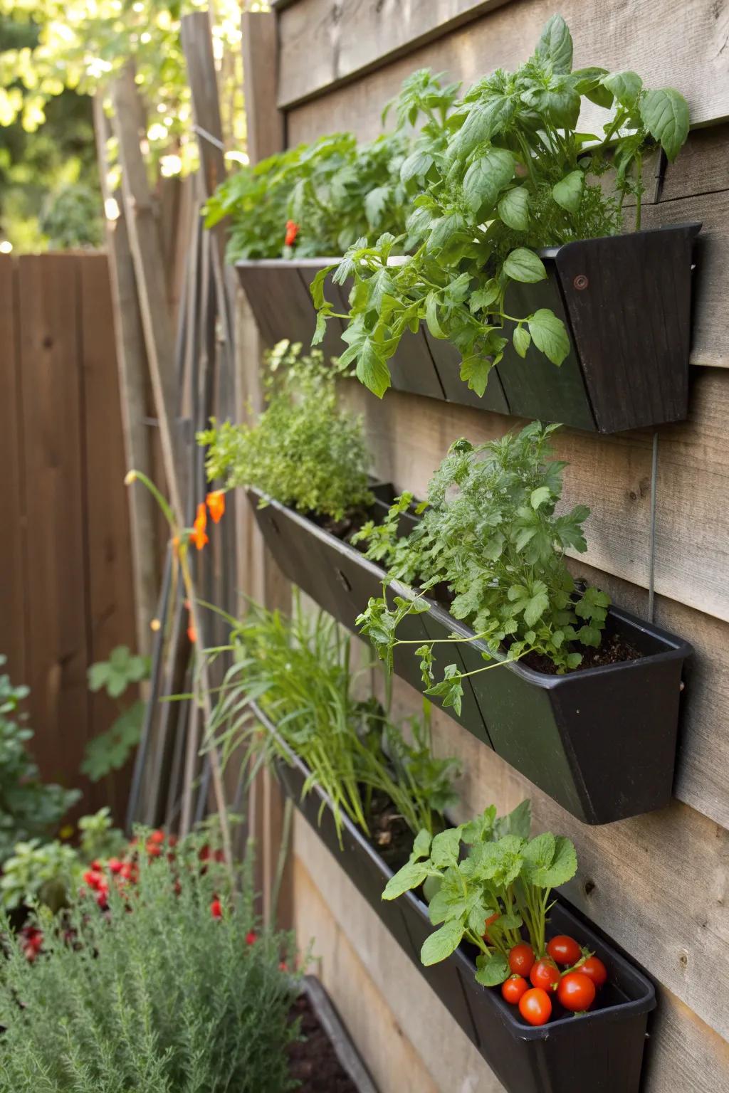 Pocket gardens maximize space in innovative ways.
