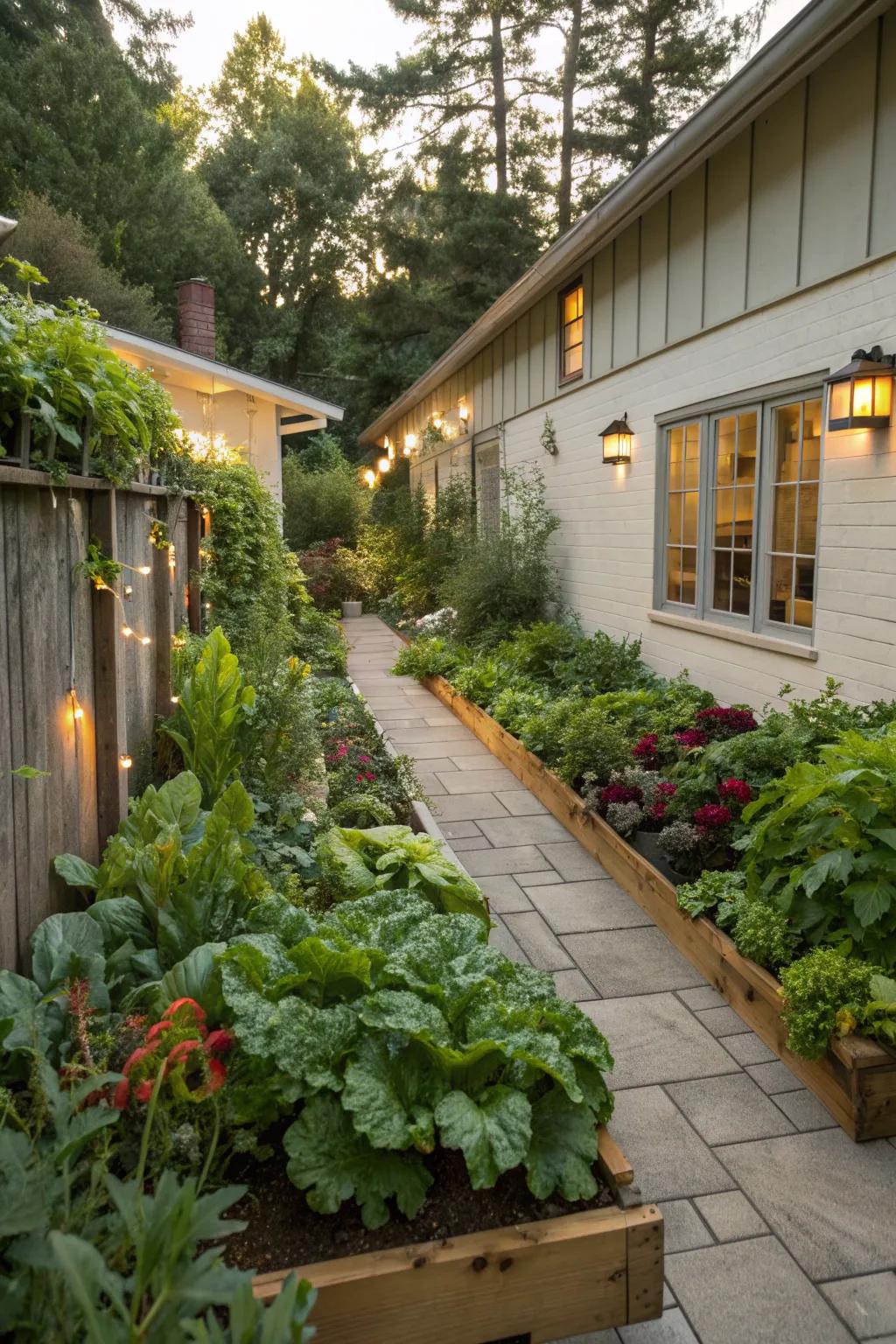 Close proximity makes your garden more accessible.