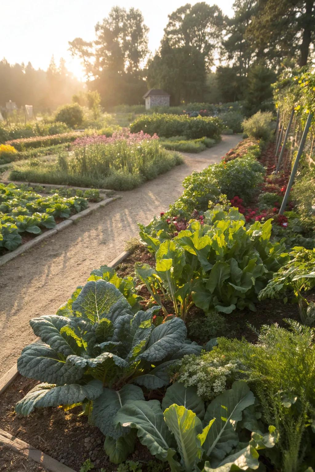 Sunny spots are ideal for thriving vegetables.