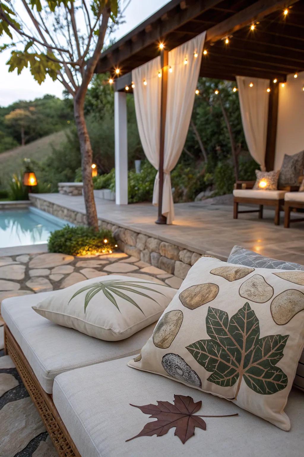 Natural motifs harmonize with the surrounding landscape.