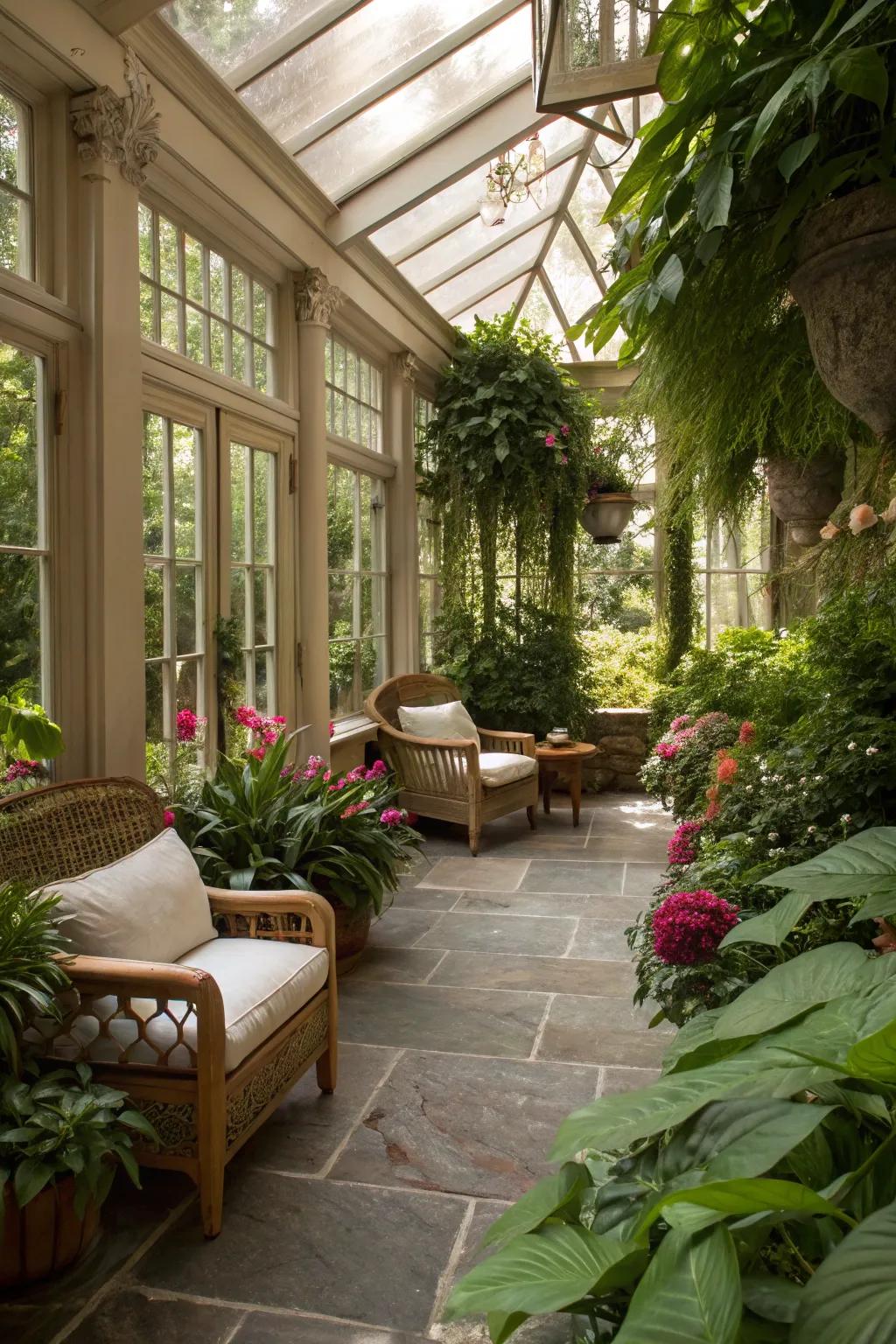 A hidden sanctuary garden room offering privacy and peace.