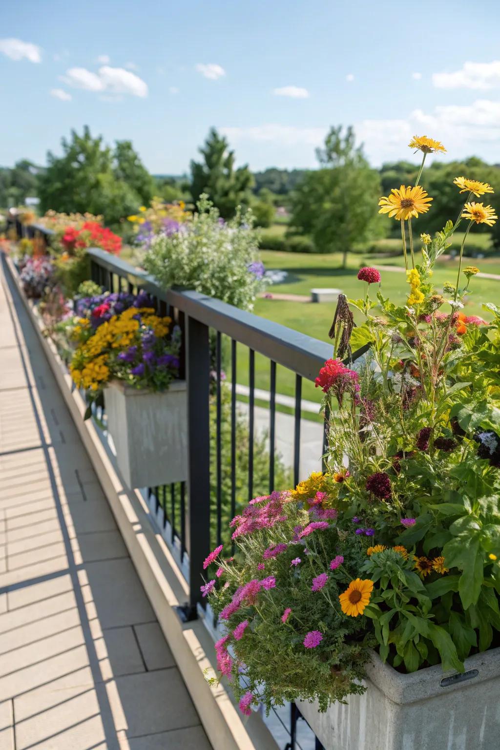 A wildflower garden brings natural beauty and pollinators.