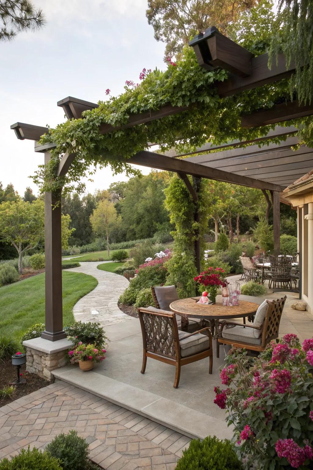 Shade solutions keep patios cool and comfortable.