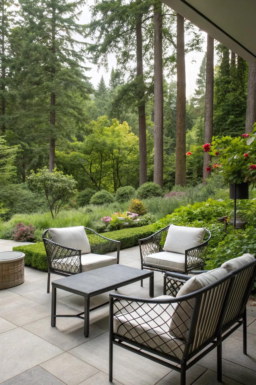 Sleek, modern design for a contemporary patio look.