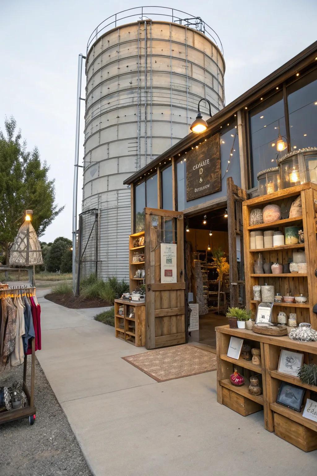 A silo boutique shop is a retail space like no other.