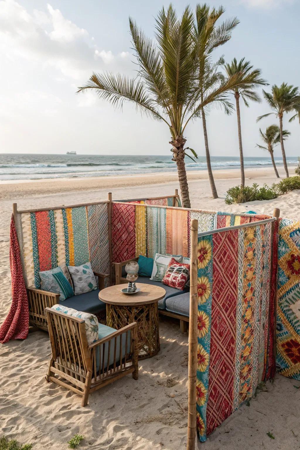 Windbreaks protect your setup while adding a touch of style.