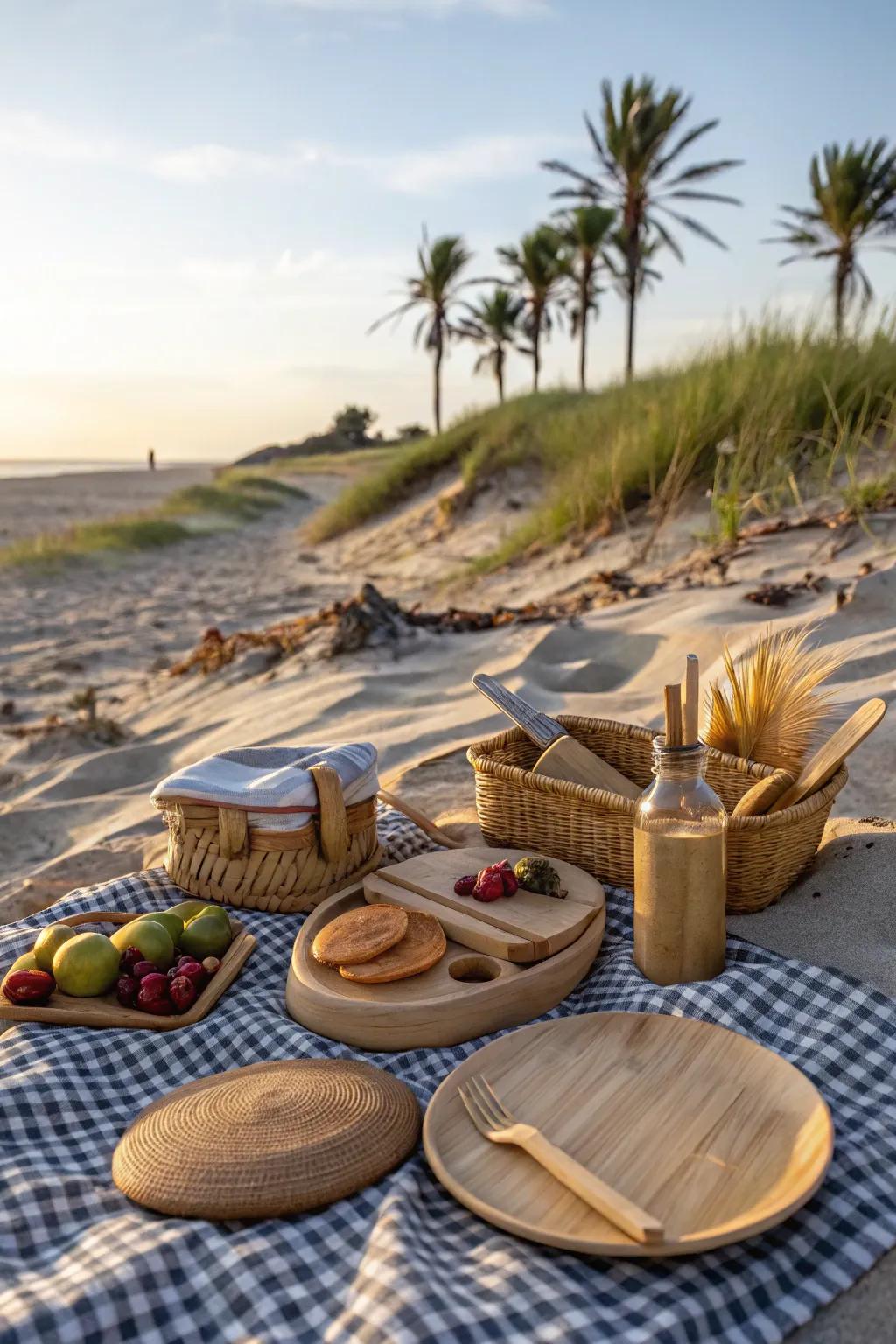 Eco-friendly tableware combines sustainability with style.