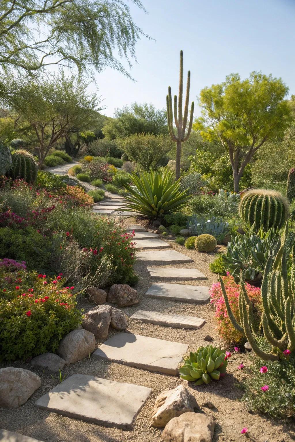 Defined walkways enhance navigation and visual appeal.