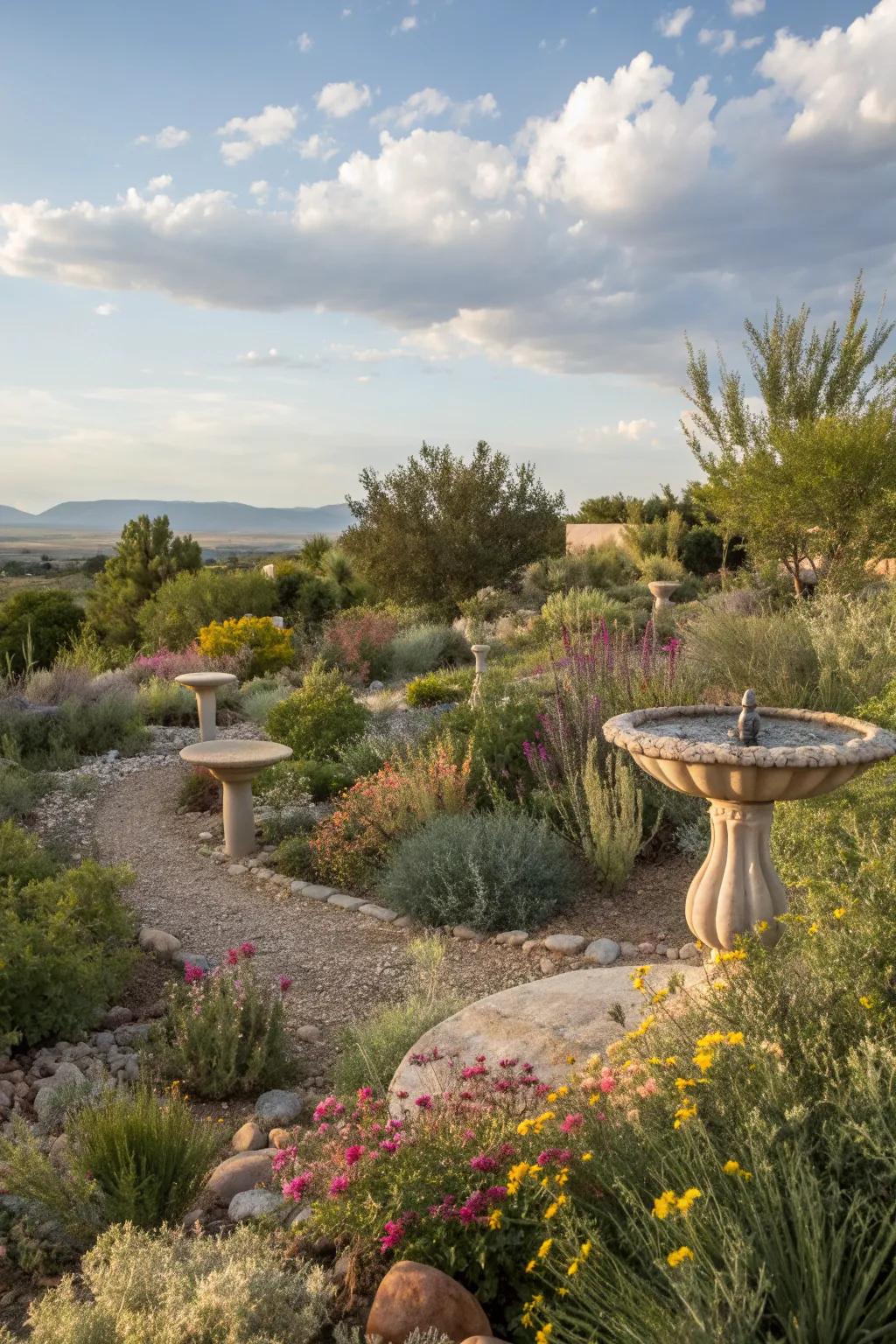 Natural habitats attract wildlife and enhance garden ecosystems.