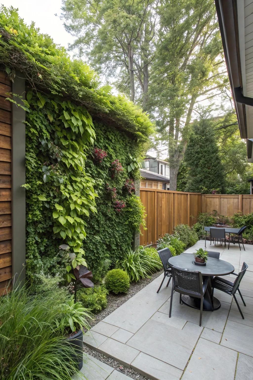 Living walls offer modern privacy and greenery